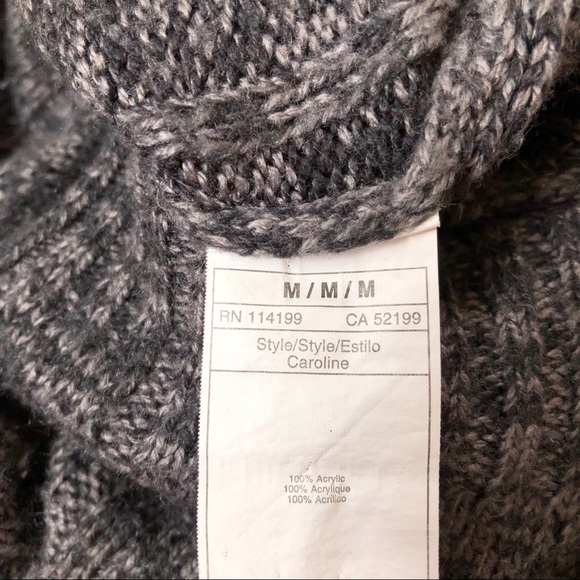 Roxy Gray Heathered Hooded Tunic Sweater - Picture 11 of 11